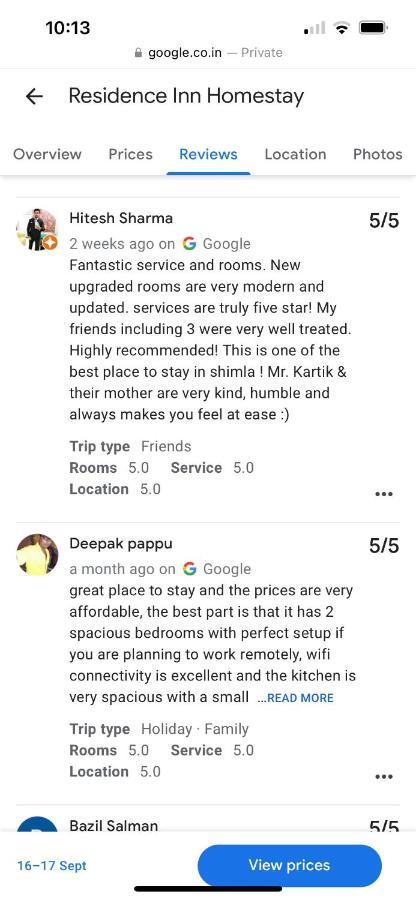 Residence Inn Homestay シムラー エクステリア 写真